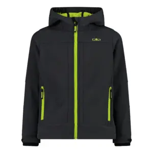 Cmp Fix Hood 3a00094 Softshelljack Antracite / Ghiaccio