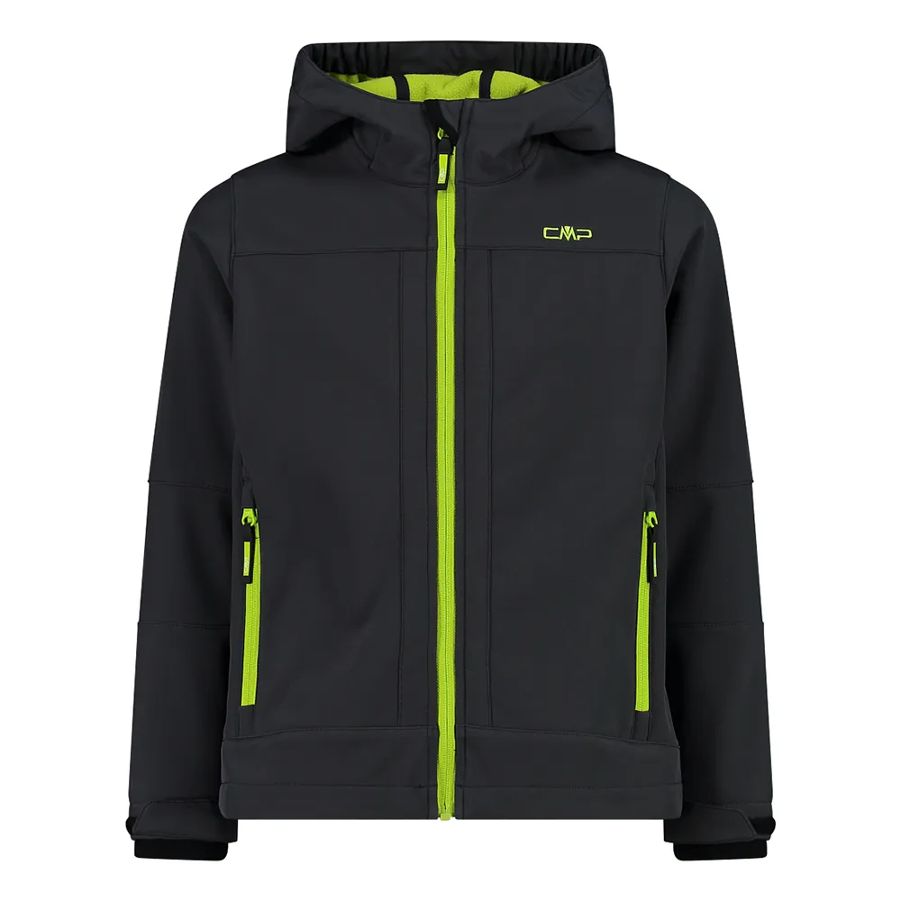 Cmp Fix Hood 3a00094 Softshelljack Antracite / Ghiaccio