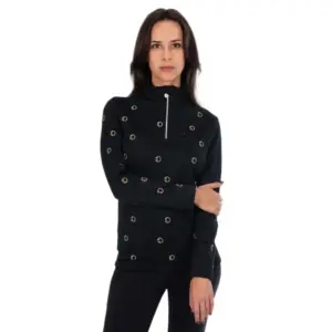 Duvillard Meryl 2 Sweatshirt Met Halve Rits Zwart