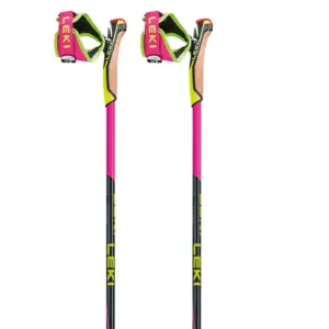 Leki Alpino 652400082 Hrc Max Stokken Neonpink / Neonyellow / Carbon Structure
