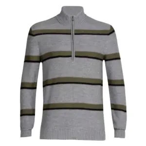 Icebreaker Waypoint Merino Half Rits Trui Zwart