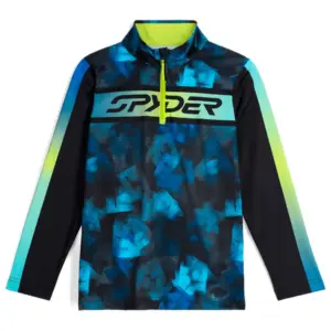 Spyder Jacobs Sweatshirt Met Halve Rits Cobalt Block Camo