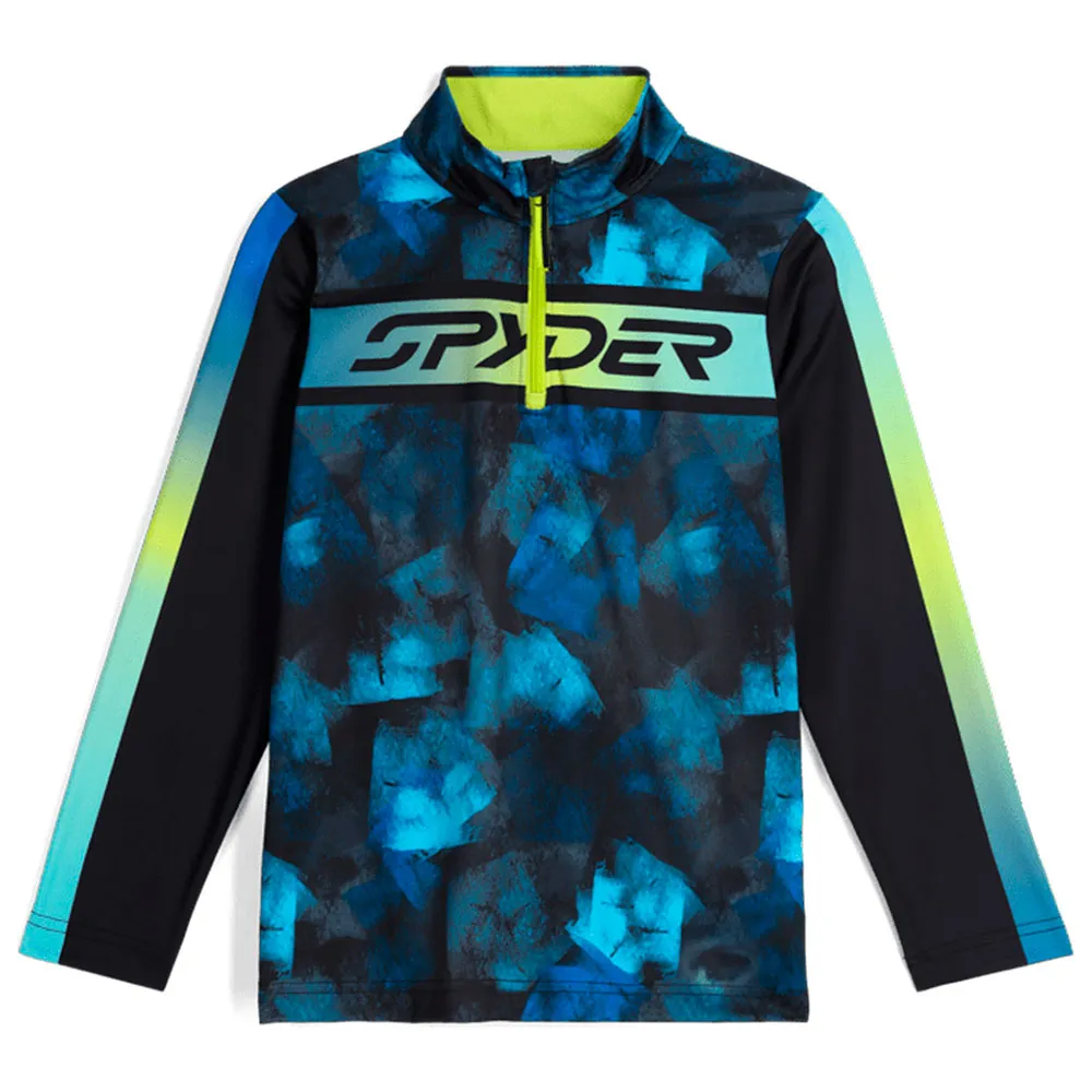 Spyder Jacobs Sweatshirt Met Halve Rits Cobalt Block Camo