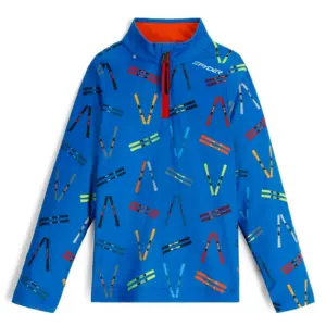 Spyder Mini International Sweatshirt Met Halve Rits Cobalt Fries