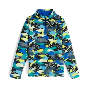 Spyder Mini International Sweatshirt Met Halve Rits Cobalt Mountain Clouds