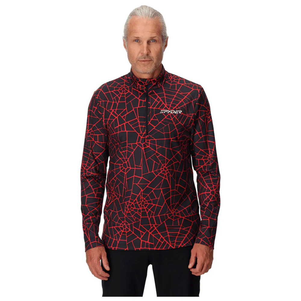 Spyder Podium Sweatshirt Met Halve Rits Rood
