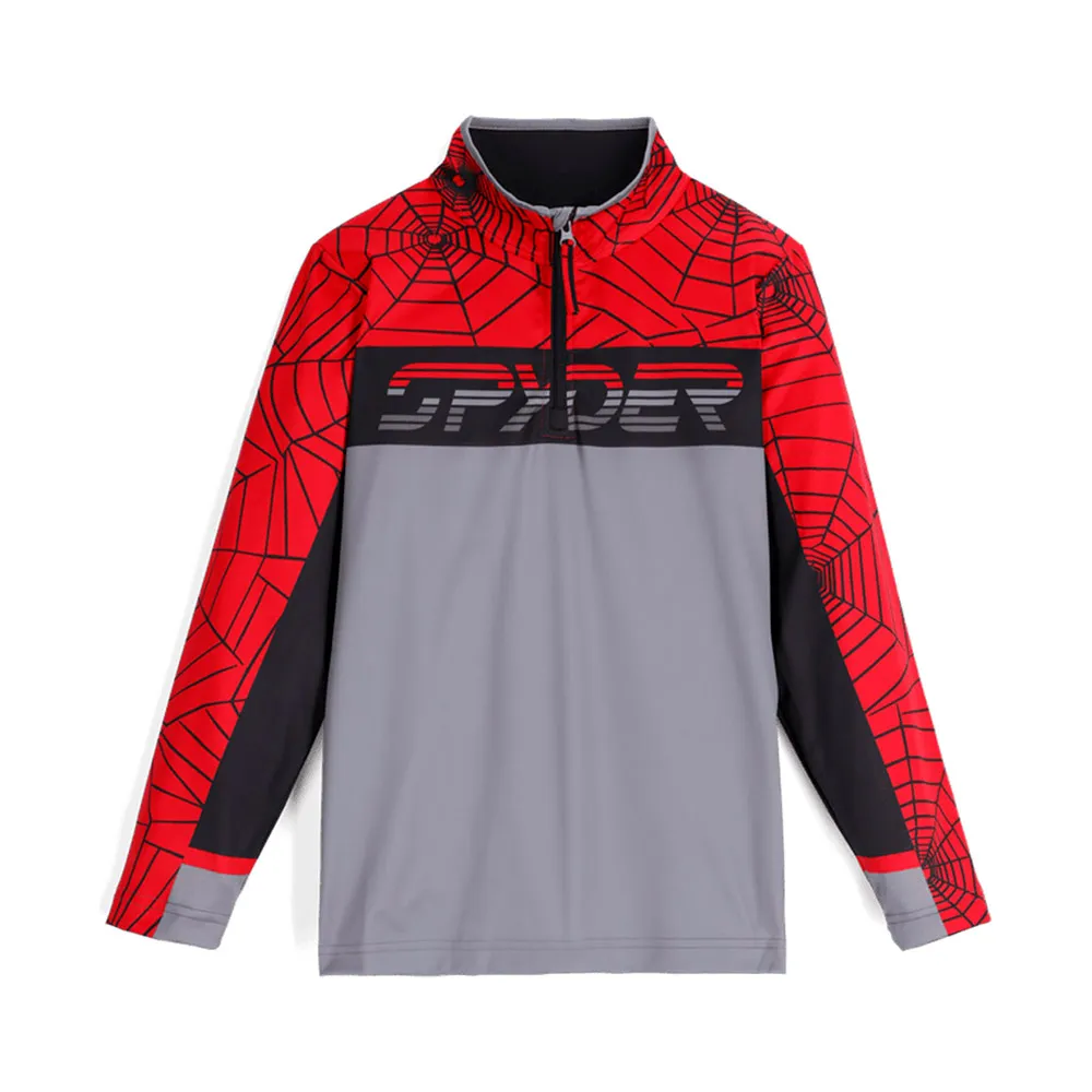 Spyder Ryder Sweatshirt Met Halve Rits Rood