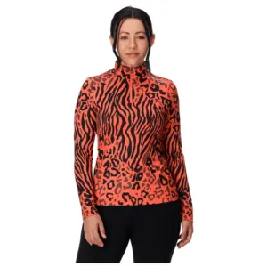Spyder Vivid Sweatshirt Met Halve Rits Koraal