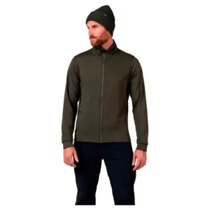 Rossignol Mid Layer Stretch Sweatshirt Met Rits Olijf