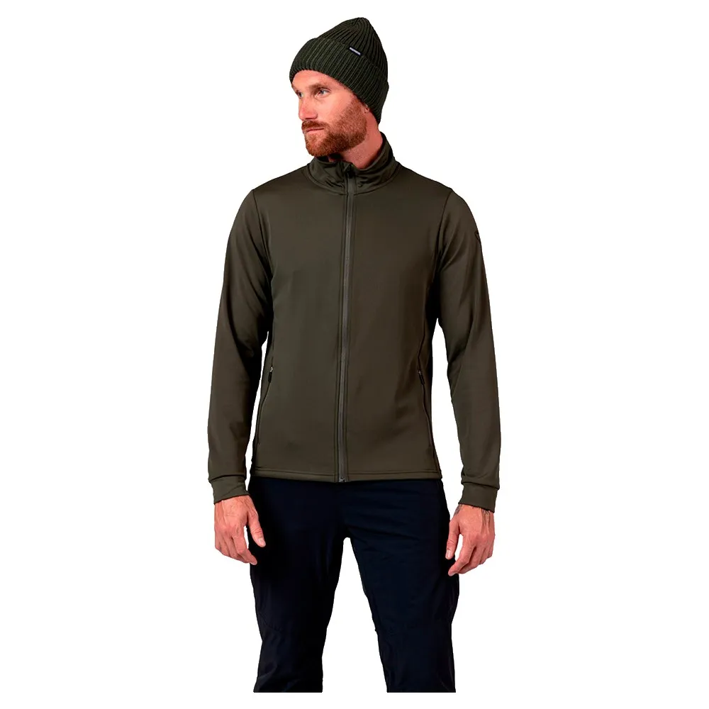 Rossignol Mid Layer Stretch Sweatshirt Met Rits Olijf