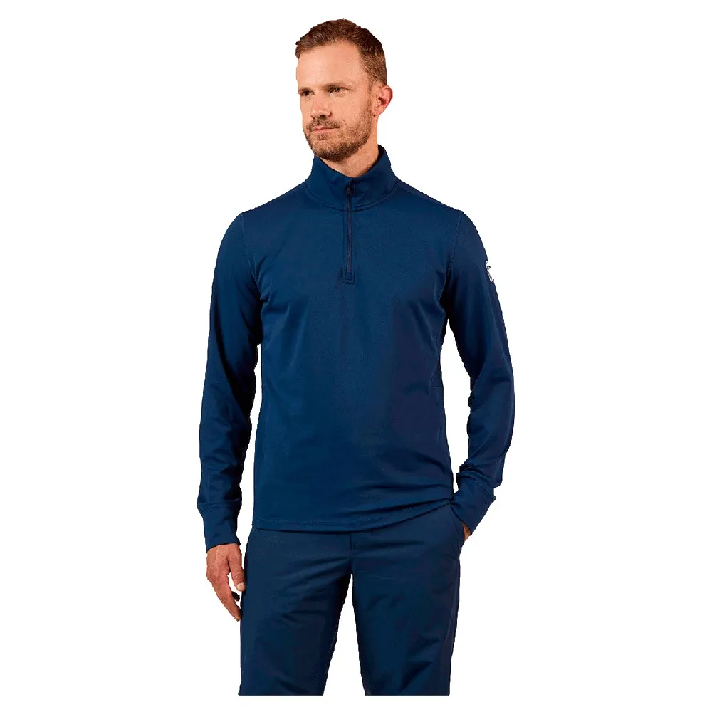 Rossignol Mid Layer Stretch Sweatshirt Met Halve Rits Blauw