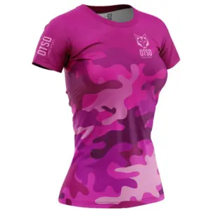 Otso M/corta Camo T-shirt Met Korte Mouwen Roze