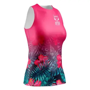 Otso Singlet Braces T-shirt Met Korte Mouwen Tropical
