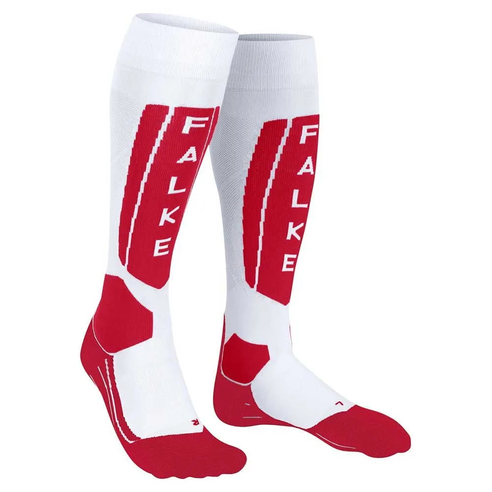 Falke Sk5 Expert Lange Sokken Wit