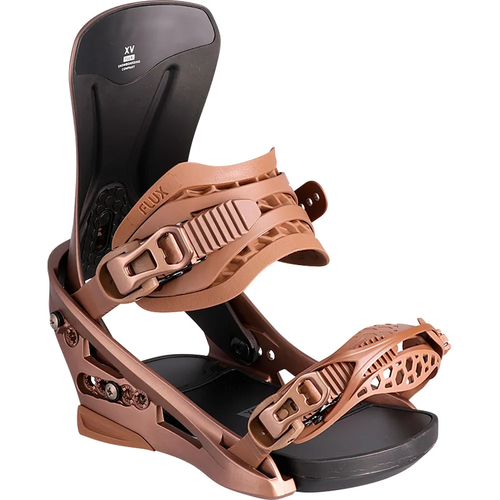 Flux Snowboardbindingen Metalic Bronze