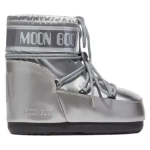 Moon Boot Icon Low Glance Sneeuwlaarzen Zilver