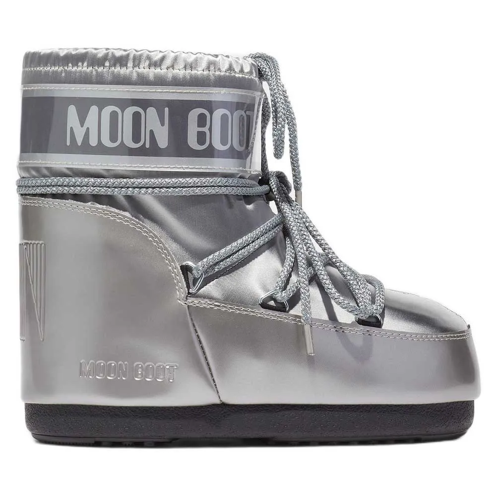 Moon Boot Icon Low Glance Sneeuwlaarzen Zilver