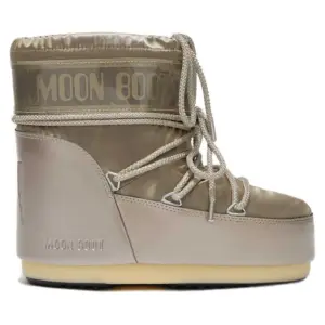 Moon Boot Icon Low Glance Jeugdsneeuwlaarzen Zilver