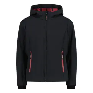 Cmp Fix Hood 3a29385n Softshelljack Antracite / Peony