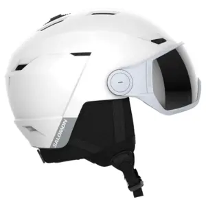 Salomon Icon Lt Helm Met Vizier Voor Vrouwen Zilver