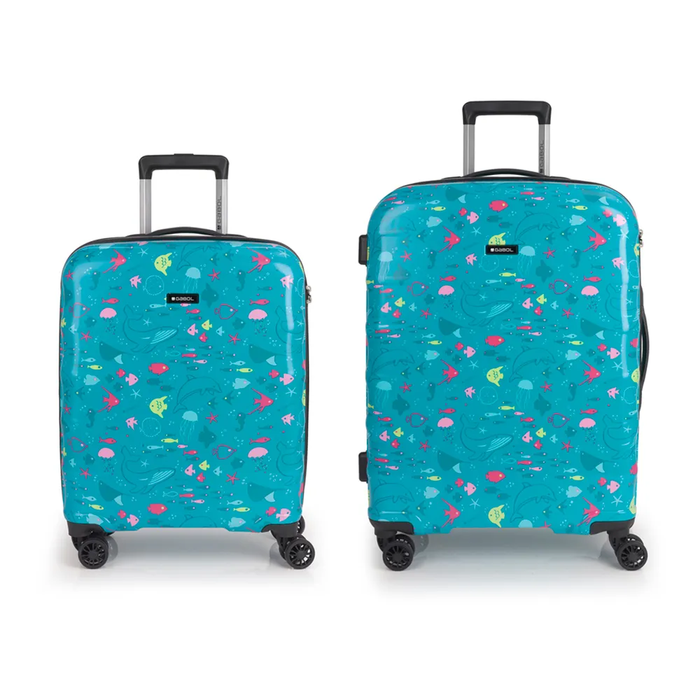 Gabol Set Acqua-cabin/medium Reistas Turquesa