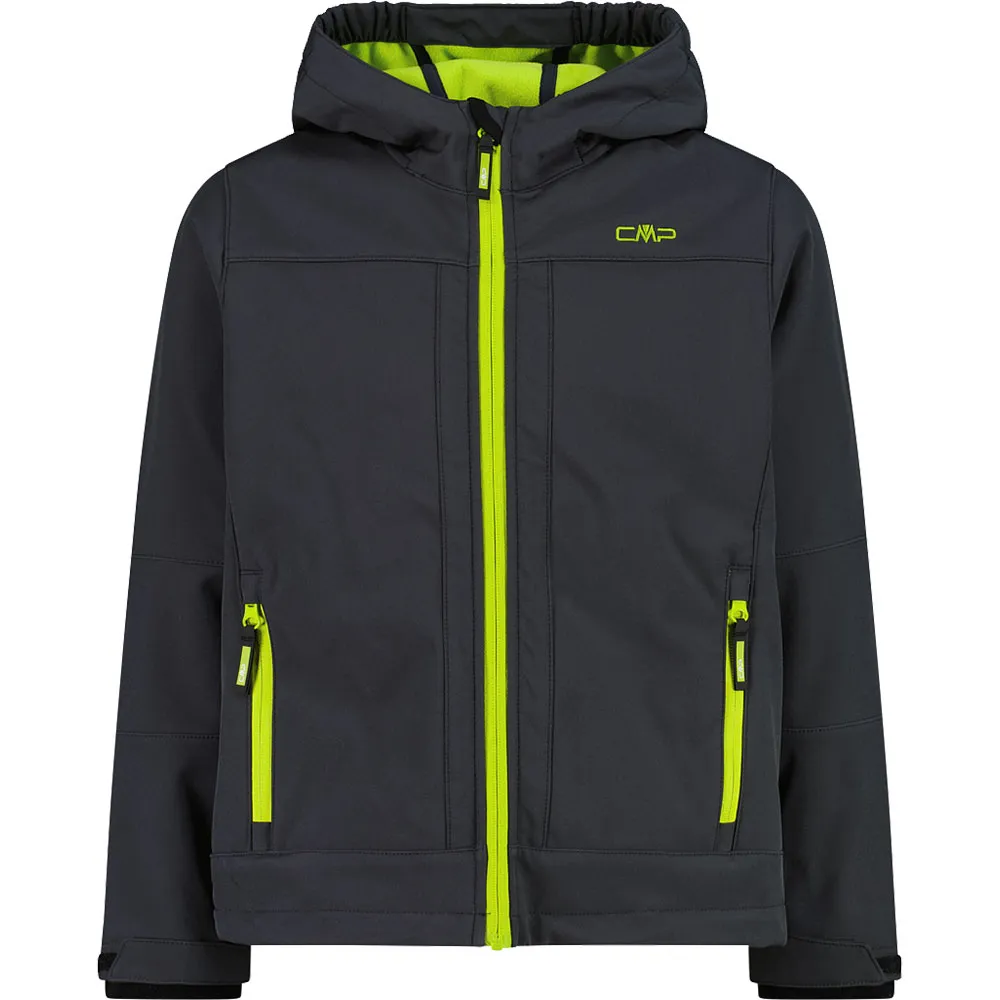 Cmp Fix Hood 3a00094 Softshelljack Antracite / Mela
