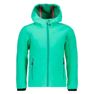 Cmp Fix Hood 3a29385n Softshelljack Aquamint