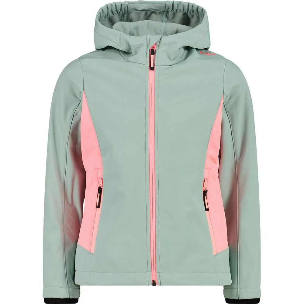 Cmp Fix Hood 3a29385n Softshelljack Jade / Lotus