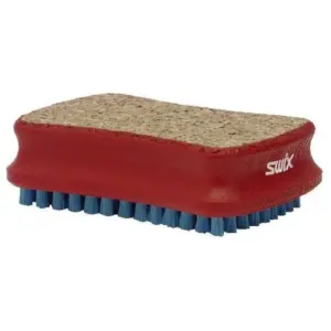 Swix Nylon T196b Borstel Rechthoekig Combi Kurk/ Rood