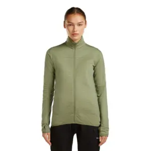 Icebreaker Merino Blend 300 Realfleece™ Descender Sweatshirt Met Rits Lichen