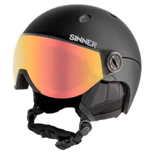 Sinner Titan Visor Helm Met Vizier Gerenoveerd Zwart