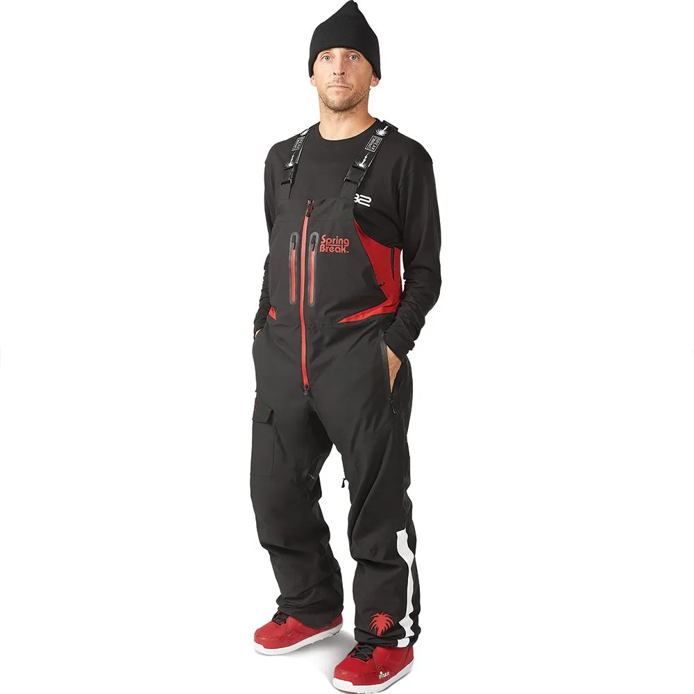 Thirtytwo Springbreak Bib Broek Gerenoveerd Zwart