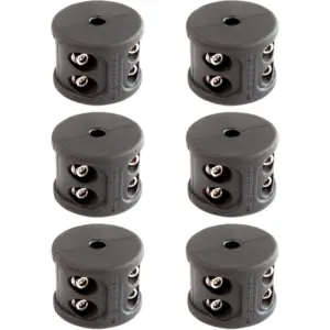 Kimpex Rubber Lierbumper 258036 6 Eenheden Zwart