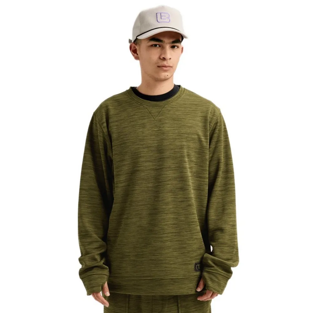 Burton Oak Crew Sweatshirt Dried Moss Htr