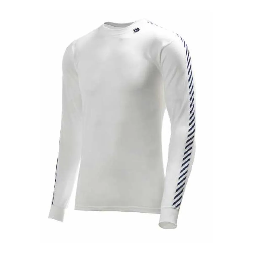 Helly Hansen Dry Stripe Crew Lange Mouwen Basislaag Wit