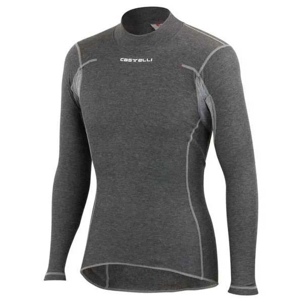 Castelli Flanders Warm Lange Mouwen Basislaag Grijs