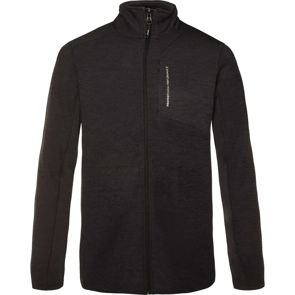 Protest Karaoke Sweatshirt Met Rits Zwart