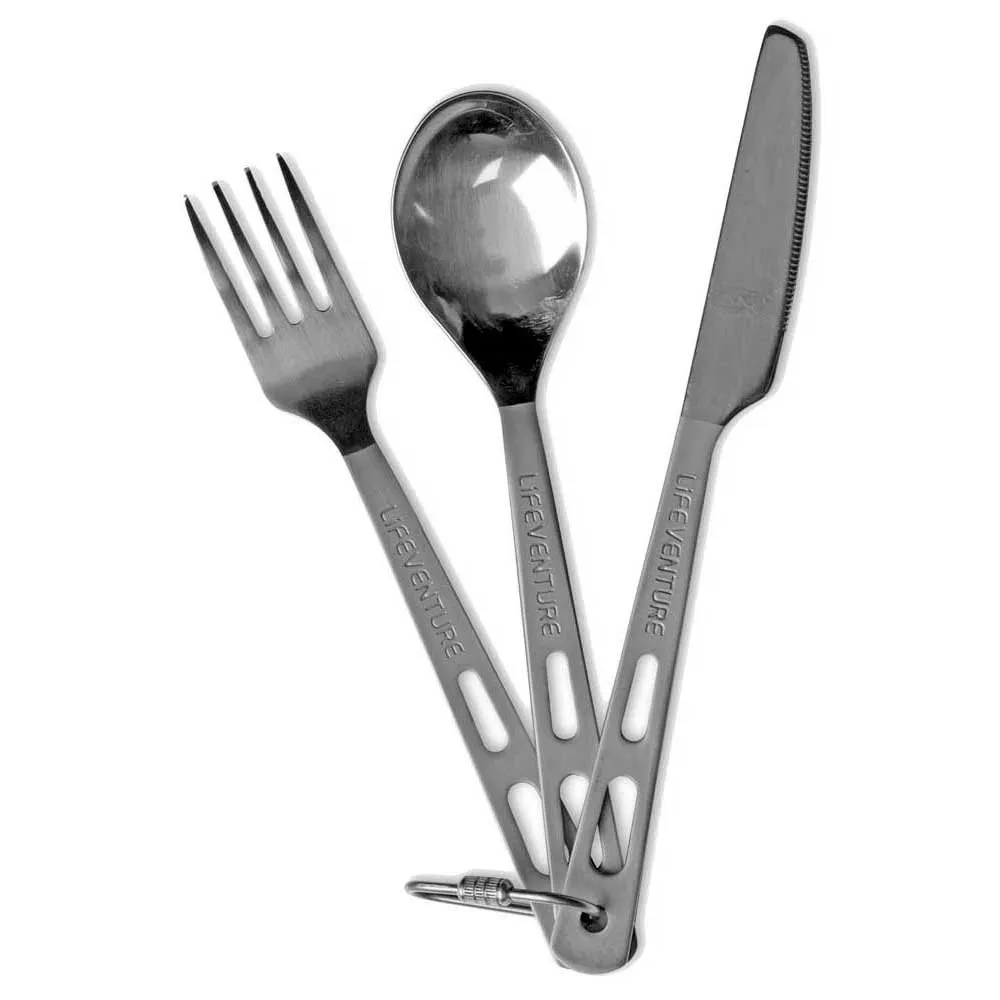 Lifeventure Titanium Bestekset Zilver