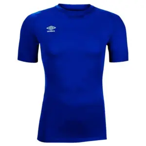 Umbro Basela Crew Core Korte Mouwen Basislaag Blauw