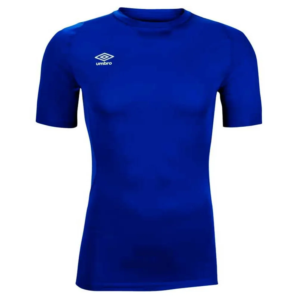 Umbro Basela Crew Core Korte Mouwen Basislaag Blauw