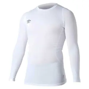 Umbro Basela Crew Core Lange Mouwen Basislaag Wit