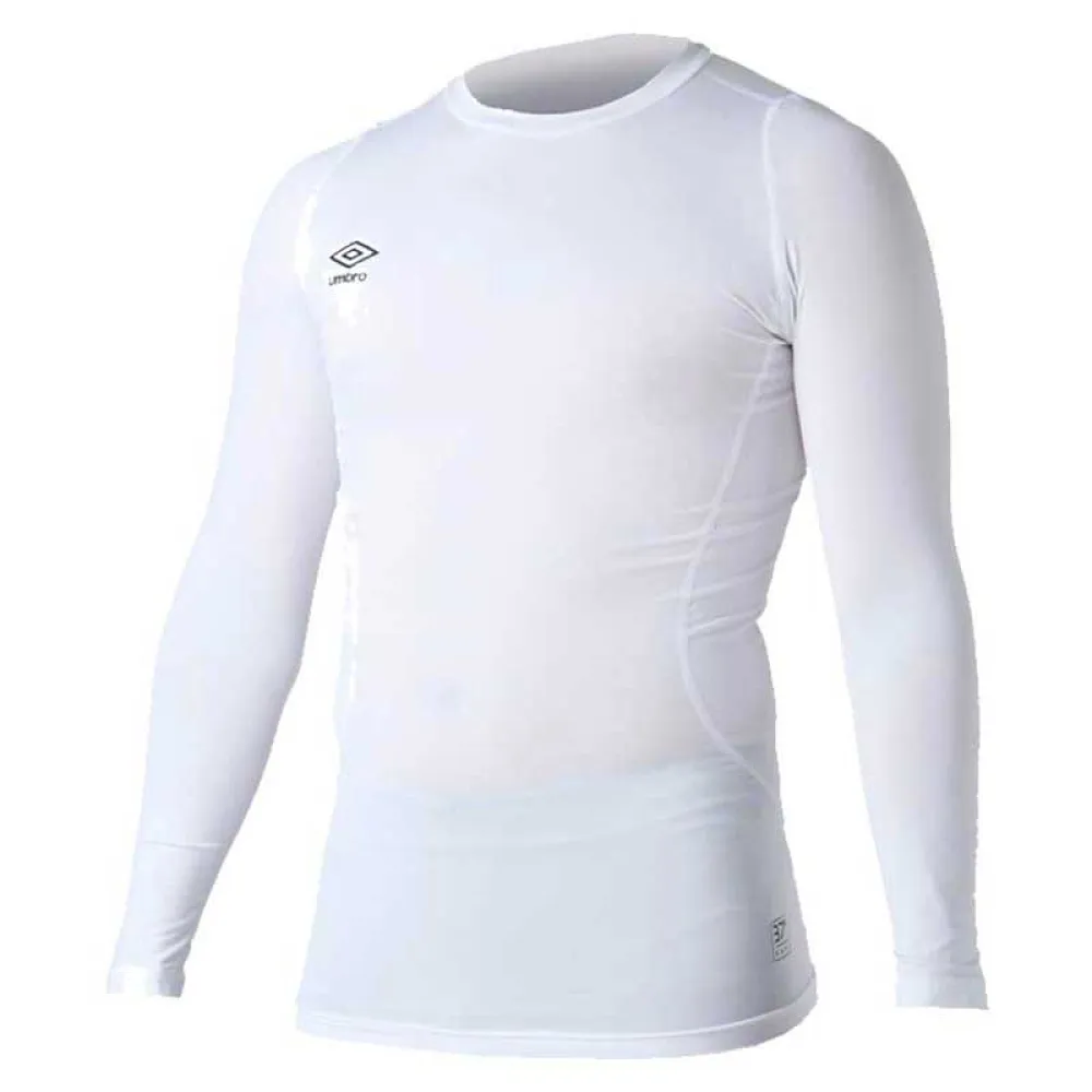 Umbro Basela Crew Core Lange Mouwen Basislaag Wit