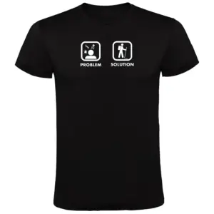 Kruskis Problem Solution Trek T-shirt Met Korte Mouwen Zwart