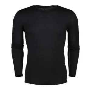 Icebreaker Anatomica Crew Merino Lange Mouwen Basislaag Zwart