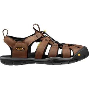 Keen Clearwater Cnx Leather Sandalen Dark Earth / Blac