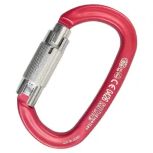 Kong Italy Ovalone Twist Lock Karabijnhaak Rood