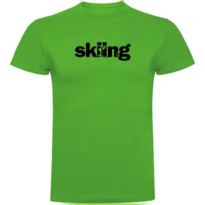Kruskis Word Skiing T-shirt Met Korte Mouwen Groen