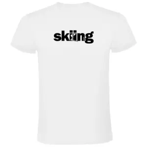 Kruskis Word Skiing T-shirt Met Korte Mouwen Wit