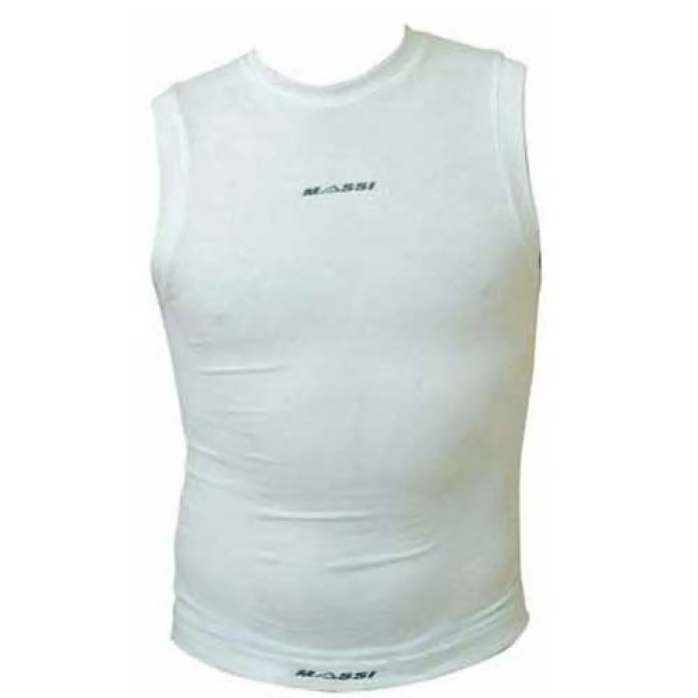 Massi Thermo Light Mouwloos Basislaag Wit