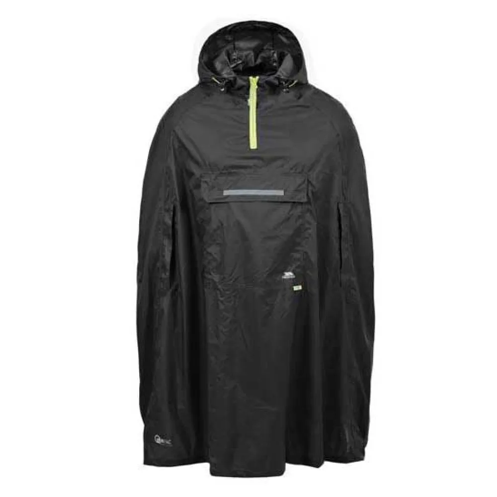 Trespass Qikpac Poncho Zwart